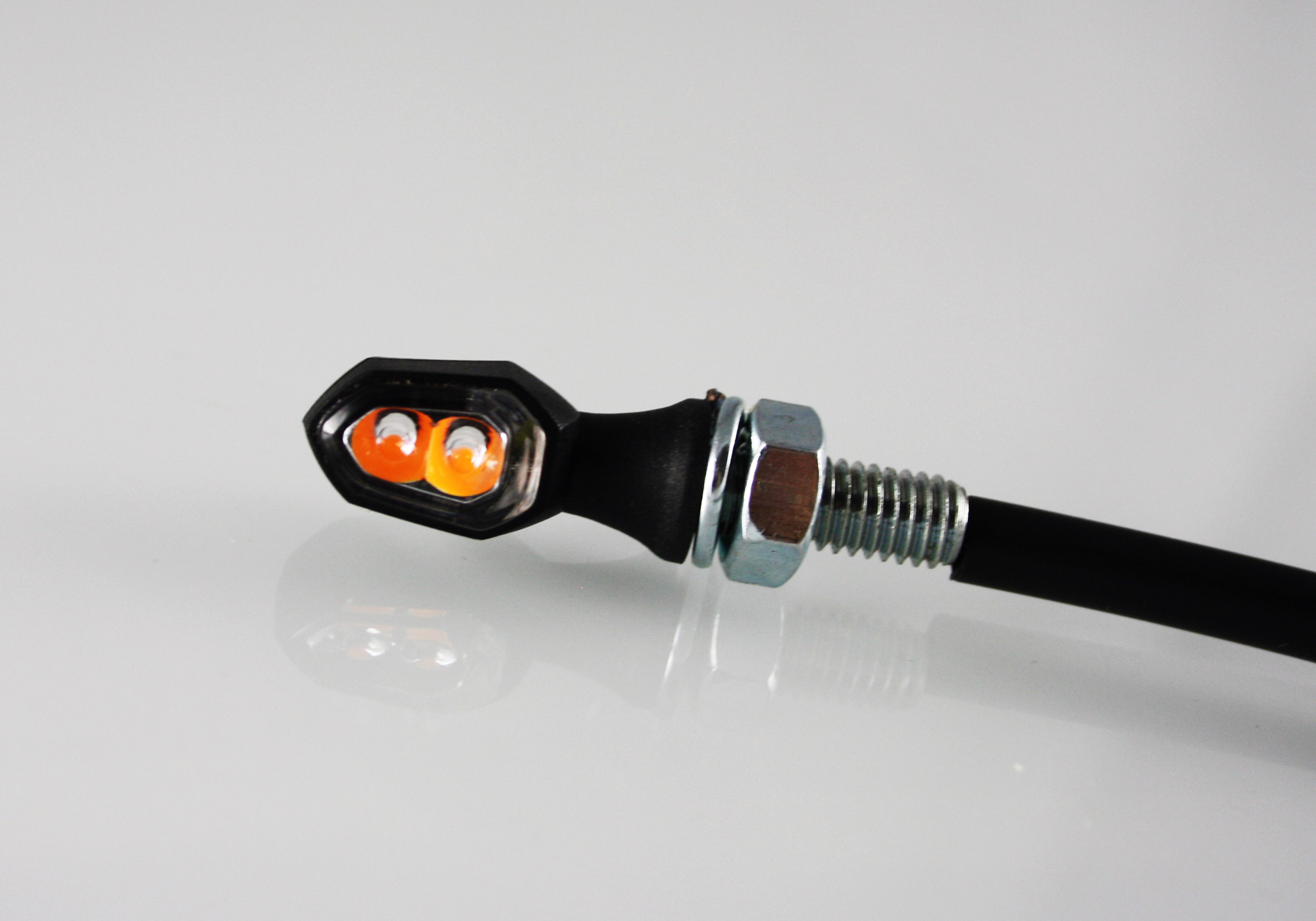 PROTECH Universal LED-Blinker RC-80 Spiegel & Blinker Schwarz für BMW F 900 R,KAWASAKI Ninja 1000 SX,KTM 1290 Super Duke GT