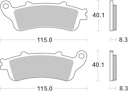 Vorschaubild SBS Bremsbelag 735HF Street Ceramic