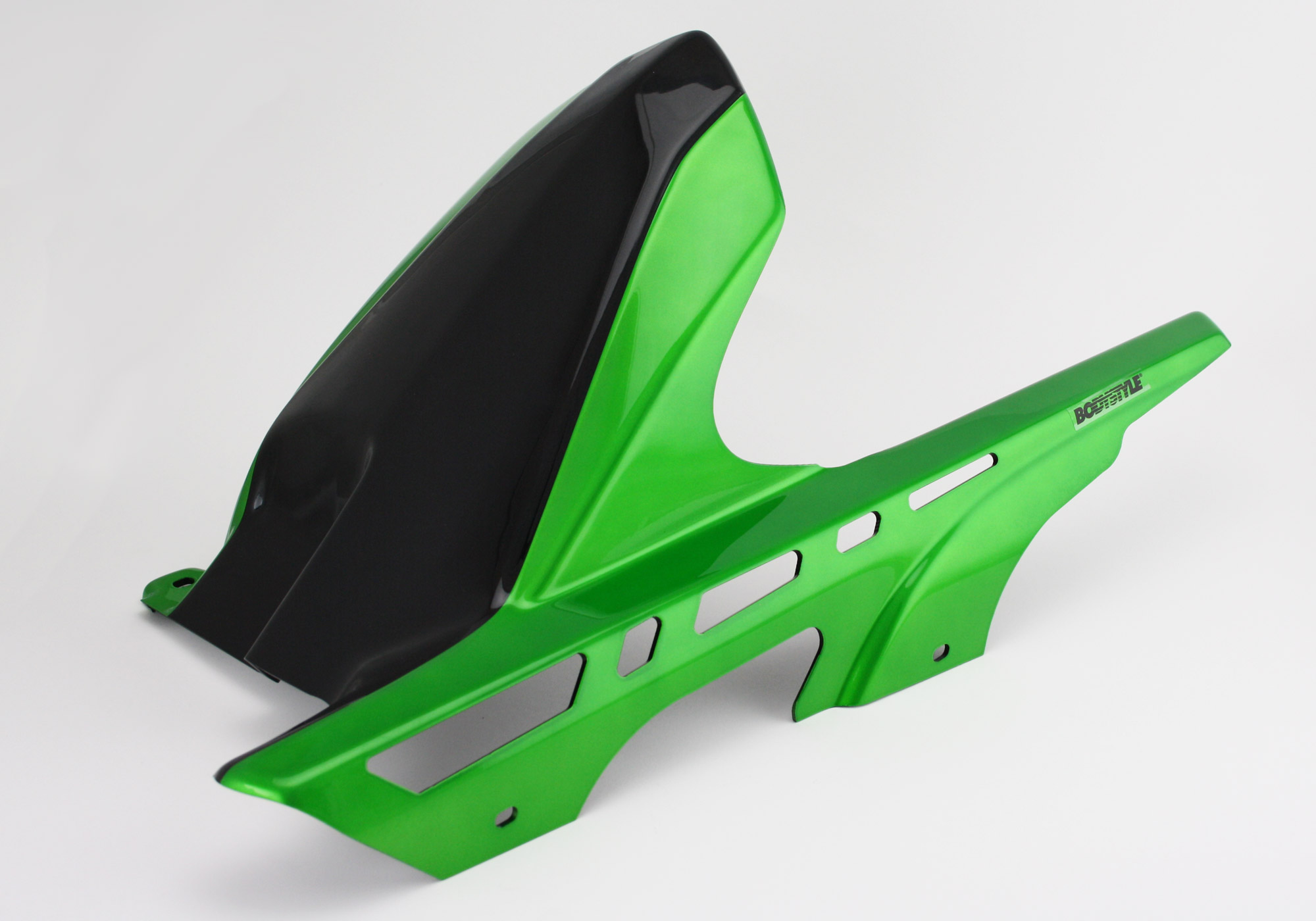 BODYSTYLE Sportsline Hinterradabdeckung ABS Kunststoff grün/schwarz für KAWASAKI Z900, Z900 (70 kW)
