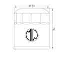 Vorschaubild MIW Ölfilter KT8005 Filterpatrone 65 mm (OEM-Qualität)