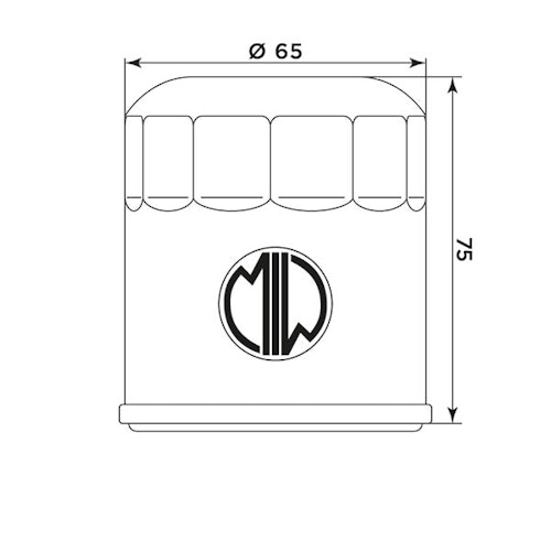MIW Ölfilter KT8005 Filterpatrone 65 mm (OEM-Qualität)