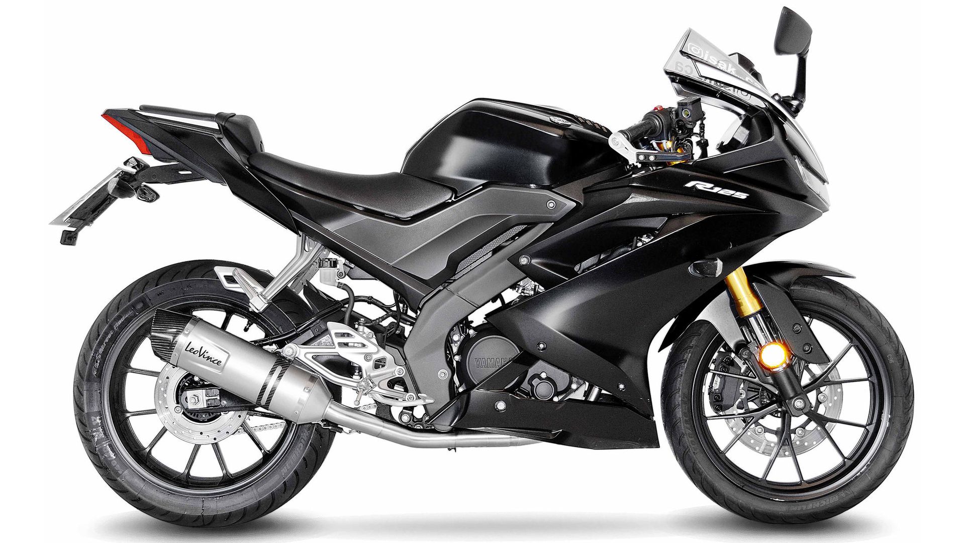 LeoVince Komplettanlage Edelstahl SBK LV ONE EVO für YAMAHA MT-125 / YZF-R125 mit Katalysator