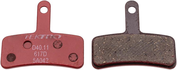 Tektro Scheibenbremsbelag D40.11 semi-metallisch rot