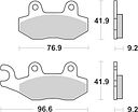 Vorschaubild SBS Bremsbelag 713HF Street Ceramic