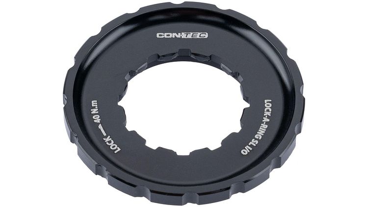 CONTEC Verschlussring Lock-A-Ring SL schwarz außen I/O, kompatibel mit 12 mm Steckachsen, z