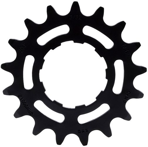 KMC Steck-Zahnkranz 17 Zähne 1/2 x 3/32 CrMo für Enviolo schwarz