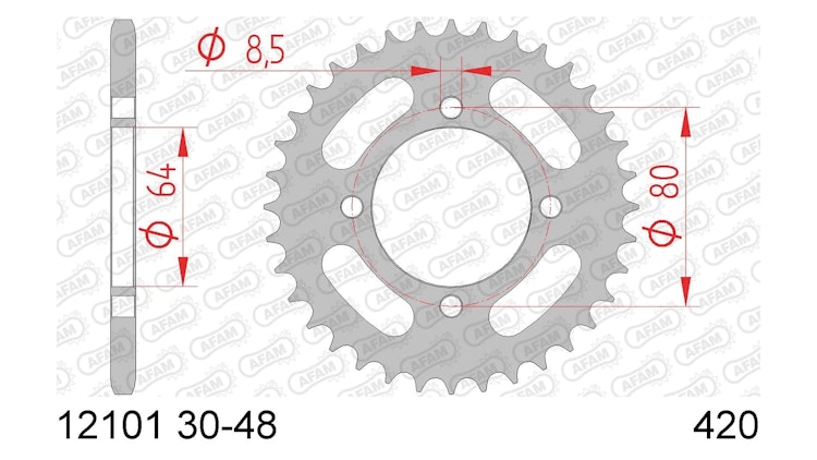 Afam Kettenrad 12101