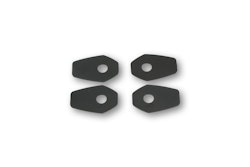 HIGHSIDER smart Montageplatten Indy Spacer Schwarz Für diverse Kawasaki, Yamaha, Suzuki