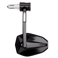 HIGHSIDER pro Lenkerendenspiegel Victory-RIM Schwarz Mit LED Blinker/Positionslicht (1Stck.)