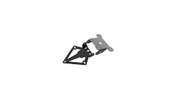 TRW Kennzeichenhalter MSH120, Kennzeichenhalter Aluminium, sehr edel in schwarz beschichtet
