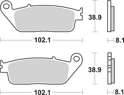 SBS Scooterbelag 183HF Street Ceramic