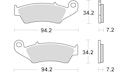 Vorschaubild TRW Bremsbelag Typ RSI, Sintermetall Offroad Racing, Bremsbelag "MCB 669" Rennsportartikel