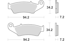 TRW Bremsbelag Typ RSI, Sintermetall Offroad Racing, Bremsbelag "MCB 669" Rennsportartikel