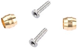CONTEC Leitungsanschluss Disc Stop Shimano gold Set für 1 Rad, bestehend aus 2x Leitungs