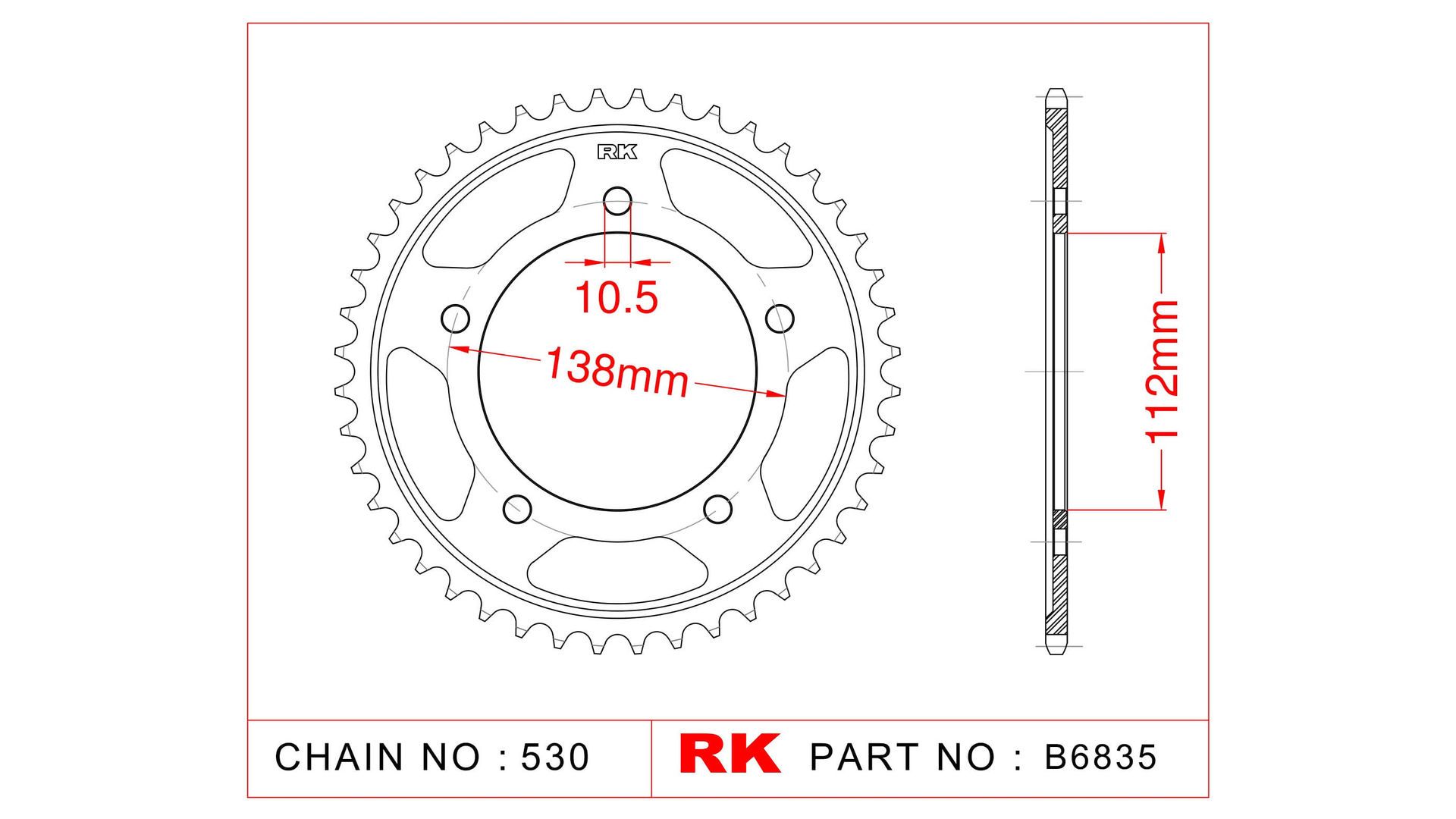 RK Kettenrad 6835 48 Zähne