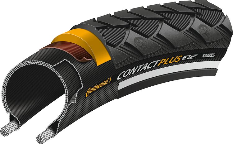 Continental Contact Plus Reifen 28 × 1 1/2" schwarz