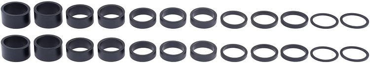 CONTEC Spacer-Box Toncer 1 1/8 Zoll schwarz matt schwarz