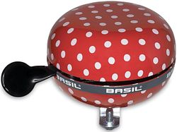Basil Big Bell Polkadot Klingel 80 mm rot weiß