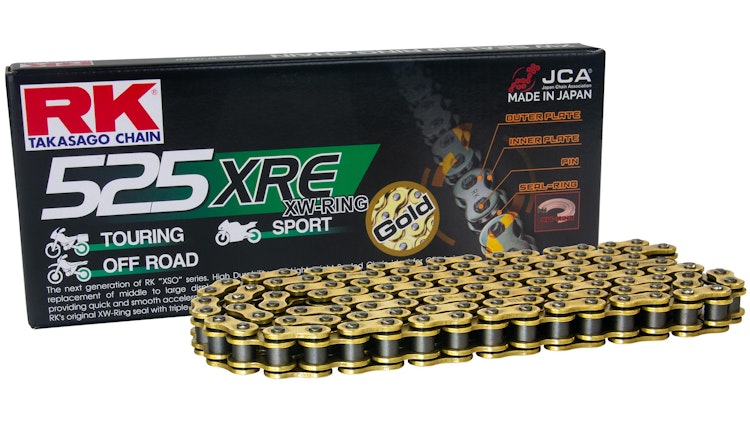 RK GB525XRE Kette 130 N Gold