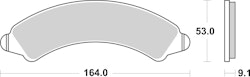 SBS Bremsbelag 977RSI Offroad Racing Sinter