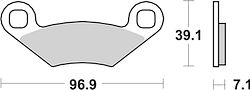 SBS Bremsbelag 642HF Street Ceramic