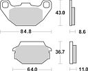 Vorschaubild SBS Bremsbelag 749HF Street Ceramic