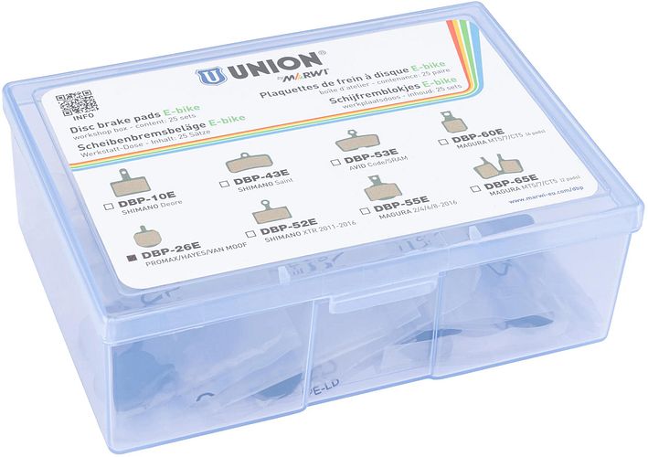 Union Scheibenbremsbelag DBP-26E Stahl schwarz,grau