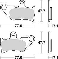 SBS Scooterbelag 165HF Street Ceramic