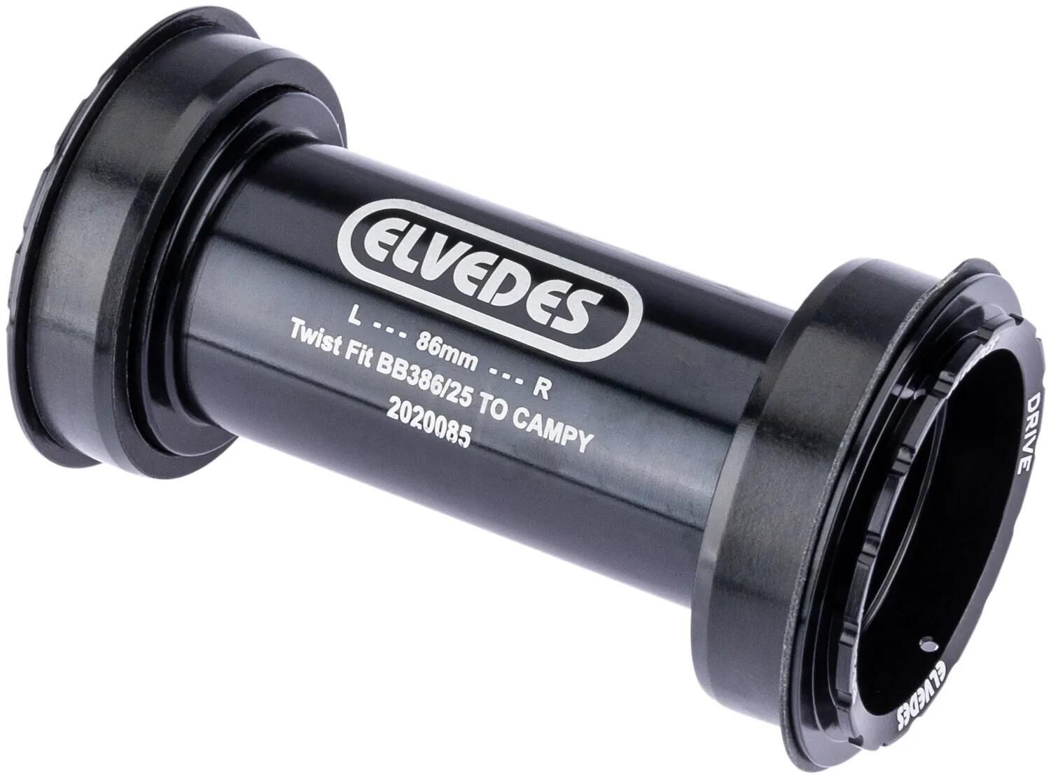 Elvedes Innenlager Twist Fit 46 mm schwarz 86 Gehäusebreite, BB386, passend für CAM