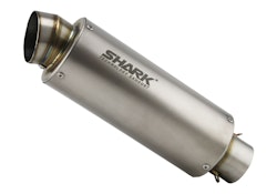 SHARK ENDSCHALLDÄMPFER Titan silber SRC 4 Endschalldämpfer Ø60 mm L360 mm e3 1216 (9) / e24 00040G Universal