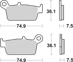 SBS Scooterbelag 116HF Street Ceramic