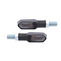 HIGHSIDER smart Namiko-TS LED Blinker Gehäuse Schwarz / Linse Rauchgrau (Paar), Vorn & Hinten
