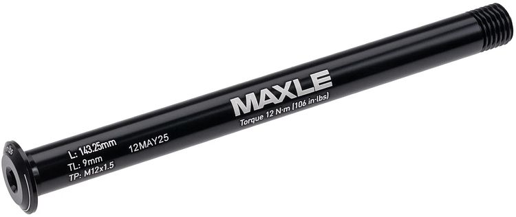 RockShox Vorderradsteckachse Maxle Stealth 12 x 100 mm schwarz 143,25 lang, Rudy XL
