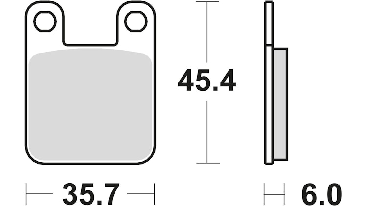 TRW Bremsbelag Typ SR Sintermetall mit ABE, Bremsbelag "MCB 535" Satz