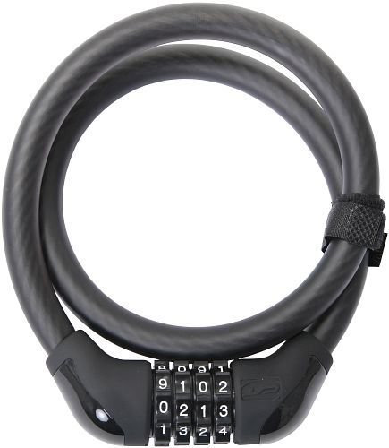 CONTEC Zahlen-Kabelschloss PowerLoc 85 cm schwarz Ø 15 mm, Sicherheitsstufe: 6