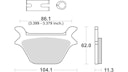 Vorschaubild TRW Bremsbelag Typ PC, Organisch Performance Comfort, Bremsbelag "MCB 583" Satz