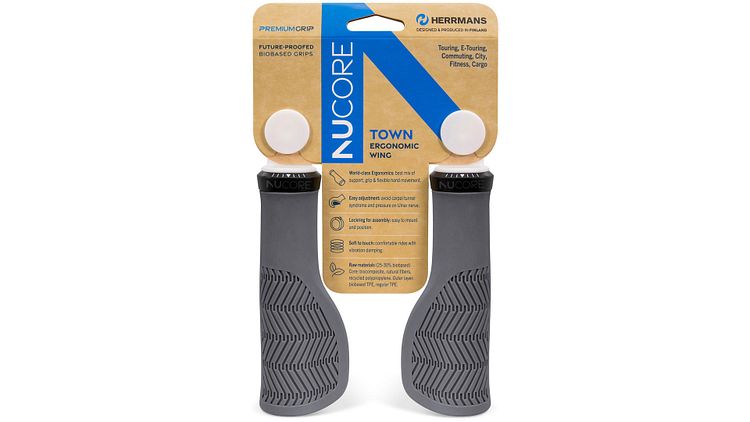 Herrmans Nucore Town Griff 130/130 mm grau