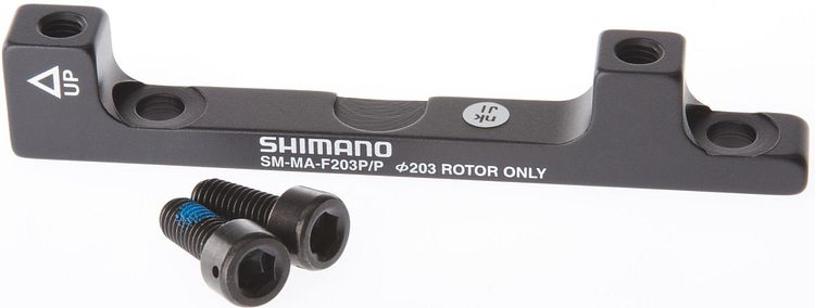 Shimano Scheibenbremsadapter 203 mm vorn schwarz