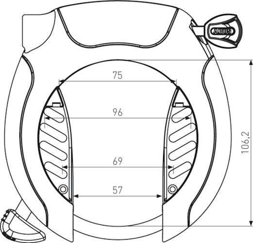 ABUS Rahmenschloss PRO SHIELD™ 5955 XPlus™
