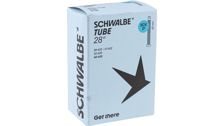 Schwalbe Schlauch Nr. 17 28 Zoll Clik Valve (SCV), 60 mm