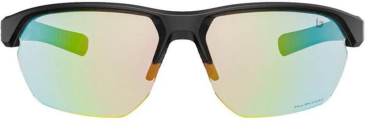 Bollé Brille Victus schwarz black frost, Gläser Phantom Clear Green