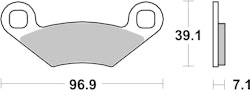 SBS Bremsbelag 642RSI Offroad Racing Sinter