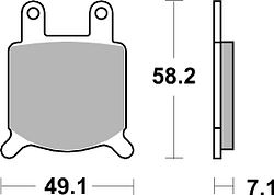 SBS Bremsbelag 560H.HF Street High Power Ceramic