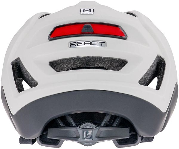 Victoria React LED Helm 55-59 cm weiß, grau, schwarz