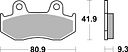 Vorschaubild SBS Bremsbelag 709LS Street Sinter