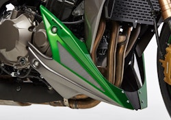 BODYSTYLE Sportsline Bugspoiler ABS Kunststoff schwarz/grau/grün für KAWASAKI Z1000 R Edition 