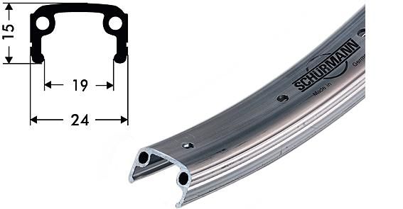 Schürmann Felge Alu Sport 28 Zoll silber