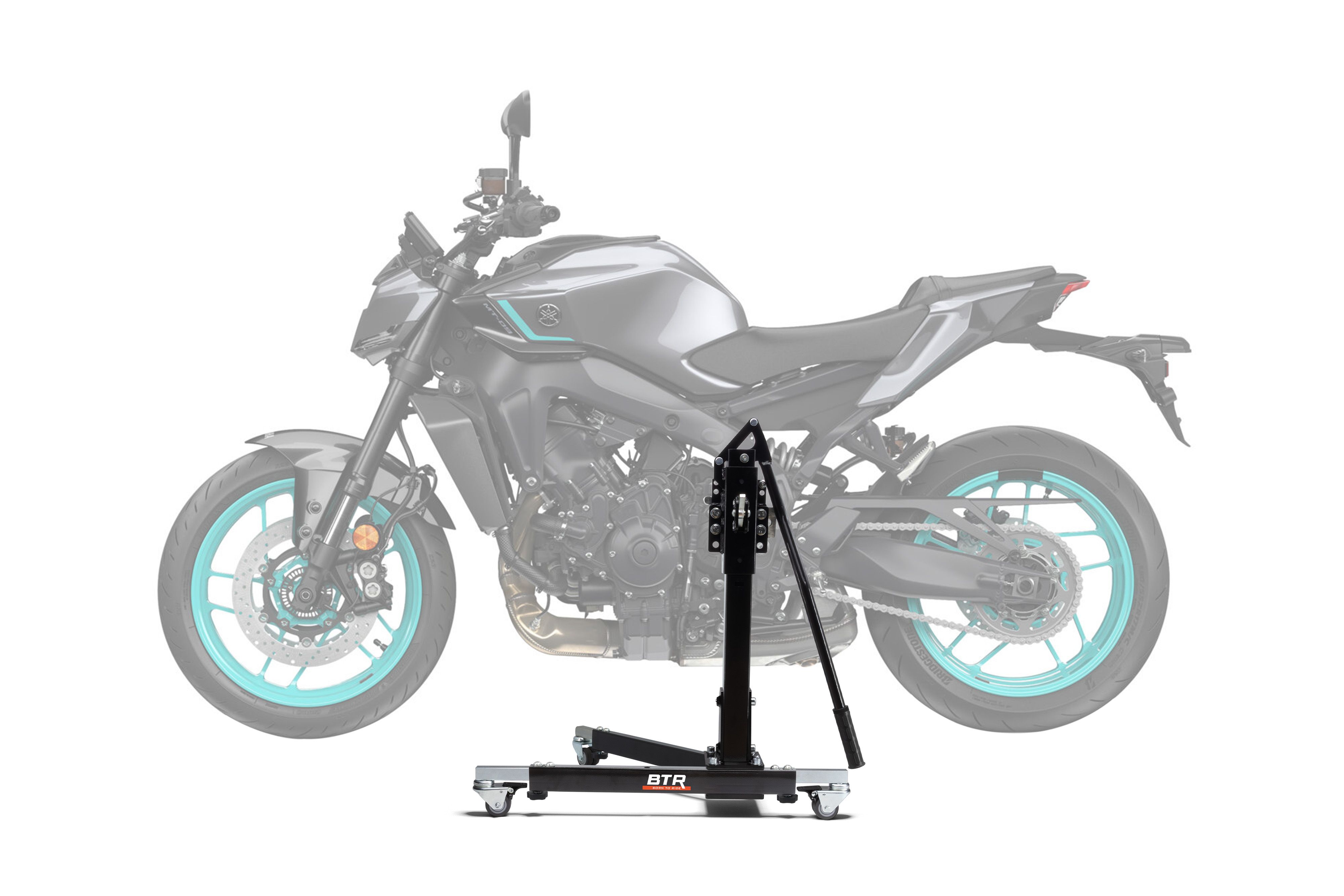 CS Power Evo Zentralständer Für Yamaha MT-09 / SP (2021–2025) – Schwarz | Max. 300 Kg, Mit Adapter | Motorradheber Zum Einfachen Rangieren