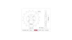 RK Antriebsritzel C4463