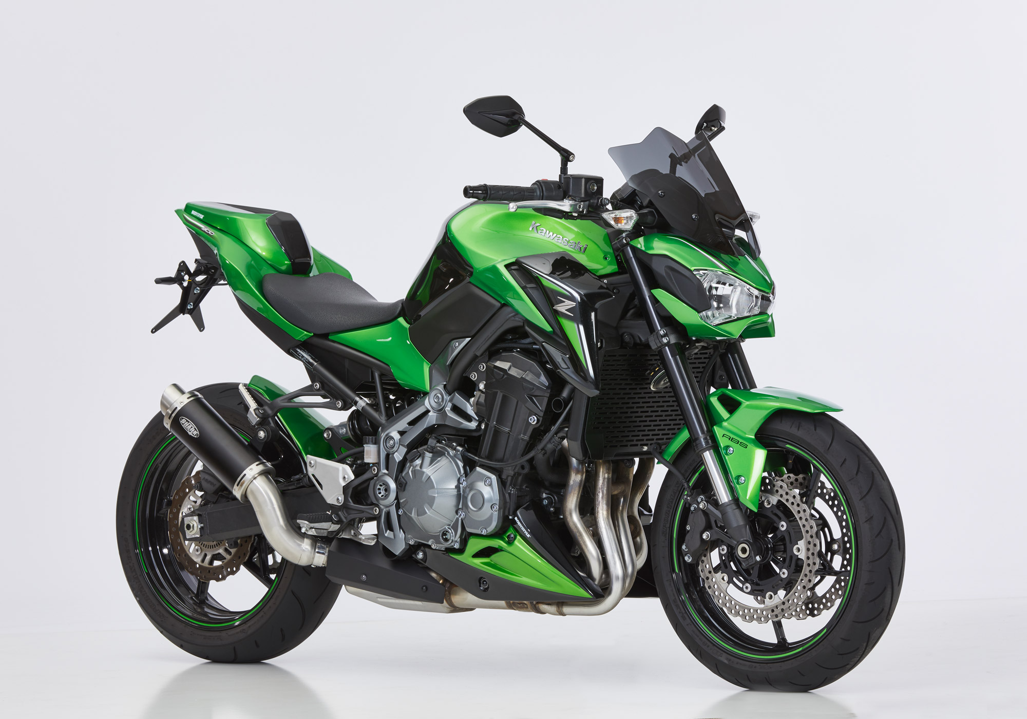 BODYSTYLE Sportsline Bugspoiler ABS Kunststoff grün/schwarz für KAWASAKI Z900 